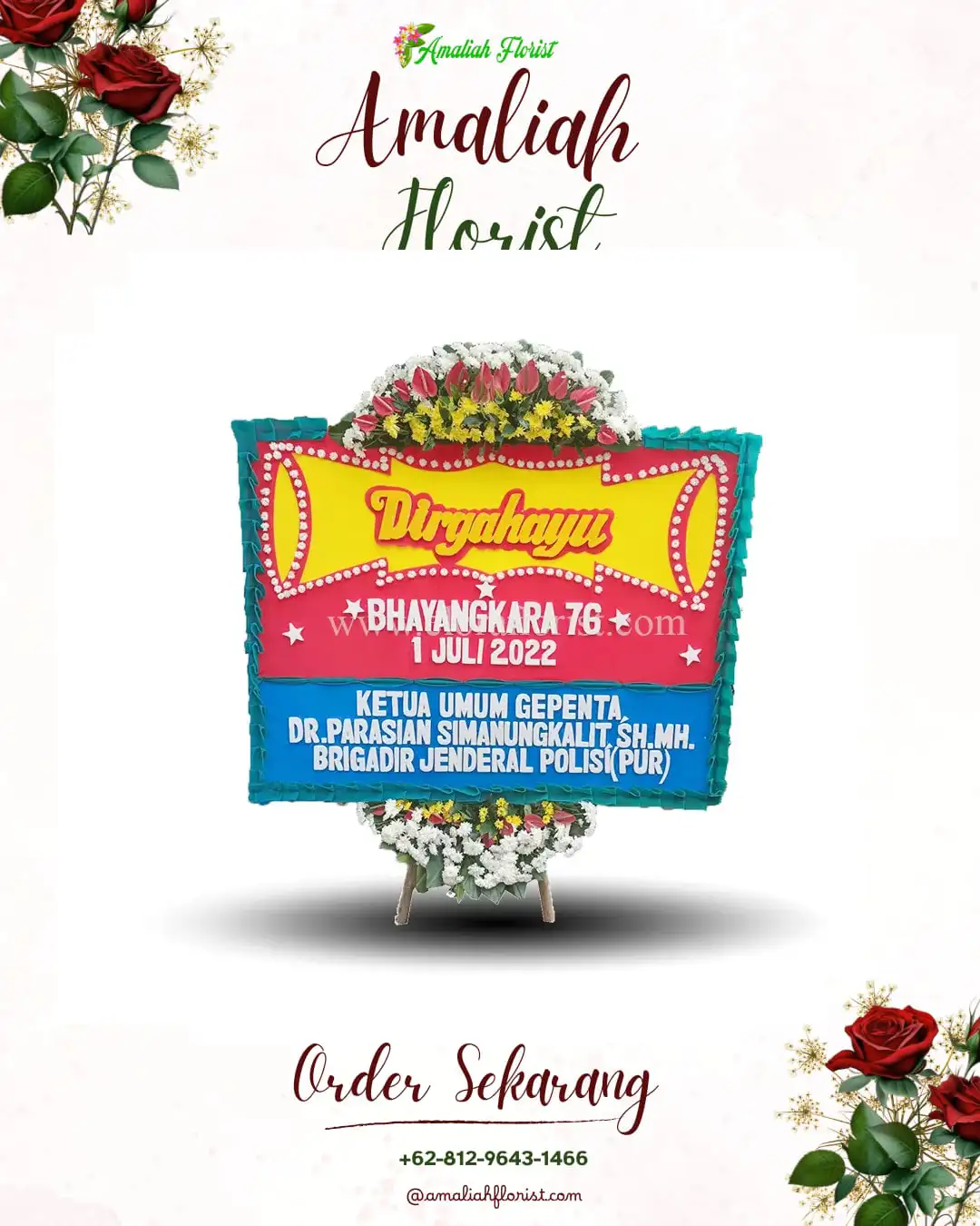 Papan Bunga HUT Ulang Tahun Pojokwatu
